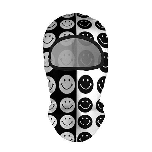 Балаклава Smiley black and white / 3D-Черный – фото 1