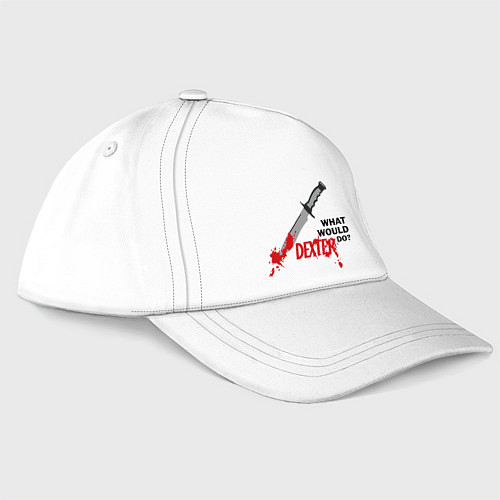Бейсболка Dexter: What would do? / Белый – фото 1