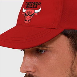 Бейсболка Chicago Bulls, цвет: красный — фото 2