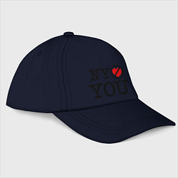 Бейсболка NY don't love you, цвет: тёмно-синий