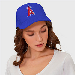 Бейсболка Los Angeles Angels of Anaheim logo, цвет: синий — фото 2