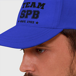 Бейсболка Team SPB est. 1703, цвет: синий — фото 2