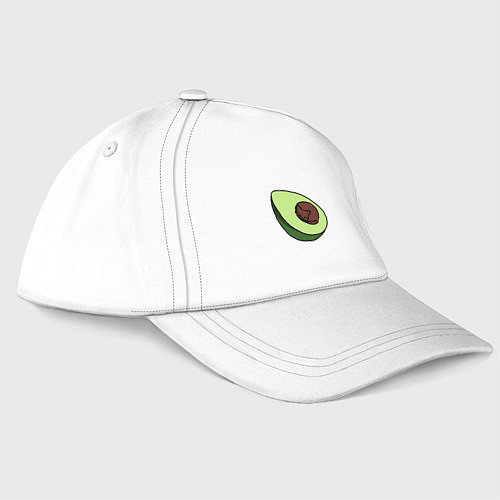 Бейсболка Котоавокадо / Белый – фото 1
