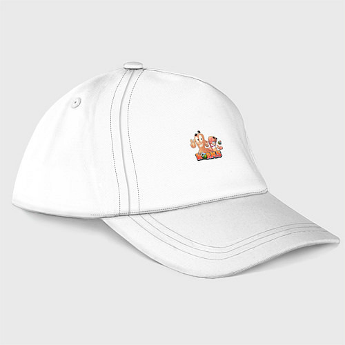 Бейсболка Червячки Worms / Белый – фото 1