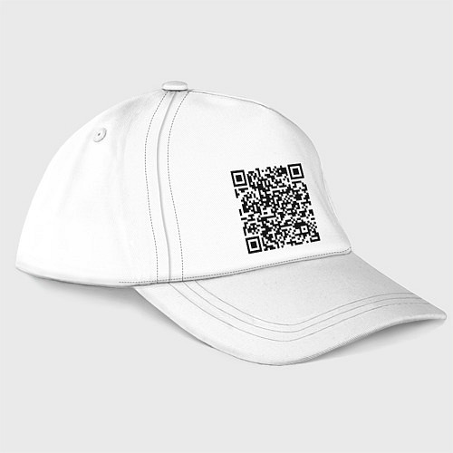 Бейсболка QR-код Скала Джонсон / Белый – фото 1