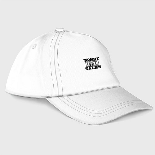 Бейсболка Деньги решают Money Talks / Белый – фото 1