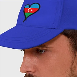 Бейсболка Azerbaijan Heart, цвет: синий — фото 2