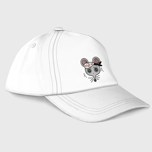 Бейсболка Клинок, рассекающий демонов Мыши-ниндзя Шиноби Kim / Белый – фото 1
