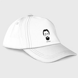 Бейсболка Чехов, цвет: белый