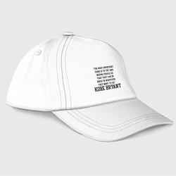 Бейсболка Kobe The Great, цвет: белый