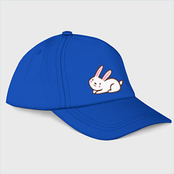 Бейсболка Зайчонок беленький милаха, цвет: синий