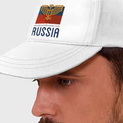Бейсболка Russia - Союз, цвет: белый — фото 2