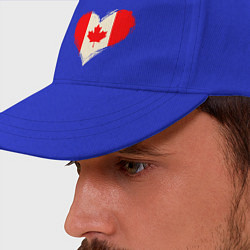 Бейсболка Сердце - Канада, цвет: синий — фото 2