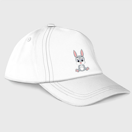 Бейсболка Добрый зайчишка / Белый – фото 1