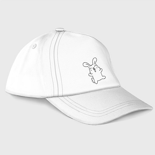Бейсболка Happy Bunny / Белый – фото 1