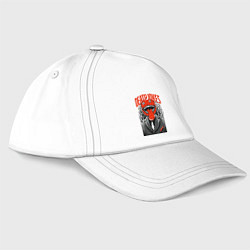 Бейсболка Смертельные шутки, цвет: белый