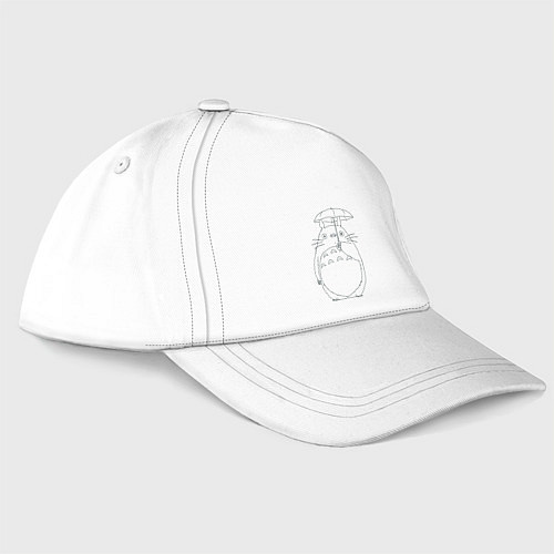 Бейсболка Милый Тоторо с зонтом / Белый – фото 1