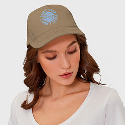 Бейсболка Пи не остановить, цвет: миндальный — фото 2