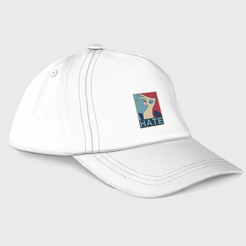 Бейсболка Hate bird / Белый – фото 1