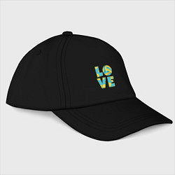 Бейсболка Volleyball love, цвет: черный