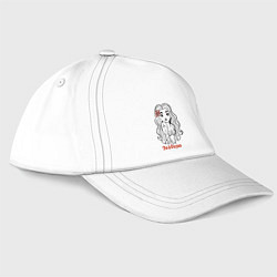 Бейсболка Эльвира - девчонка в татухах, цвет: белый
