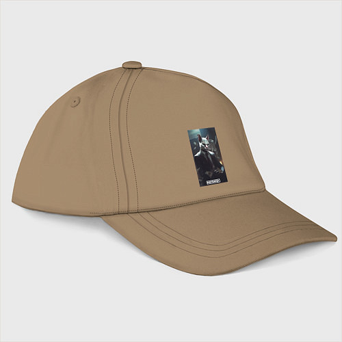 Бейсболка Payday 3 white cat / Миндальный – фото 1