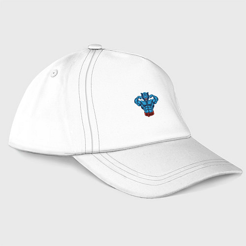 Бейсболка Оборотень бодибилдер / Белый – фото 1