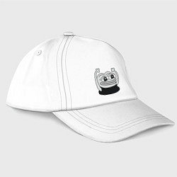 Бейсболка Лягушонок радуется, цвет: белый