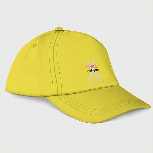 Бейсболка Я тебя почикаю / Желтый – фото 1