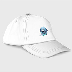 Бейсболка Полый рыцарь атакует, цвет: белый