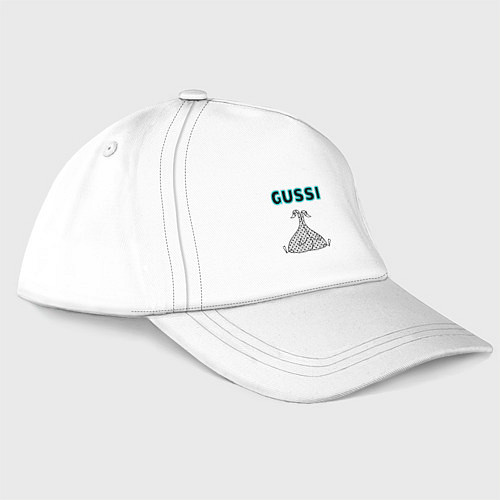 Бейсболка Гусси - два гуся / Белый – фото 1