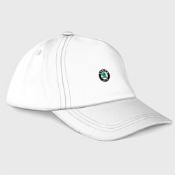 Бейсболка Skoda auto brend, цвет: белый