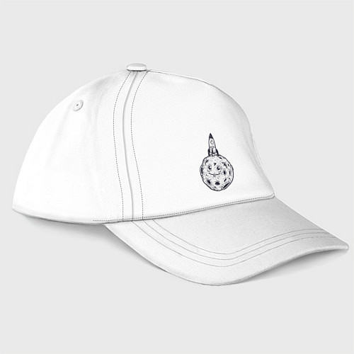 Бейсболка Добрая Луна / Белый – фото 1