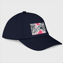 Бейсболка Скетч архитектуры - акварельная абстракция