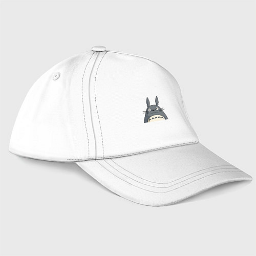 Бейсболка Выглядывающий тоторо / Белый – фото 1