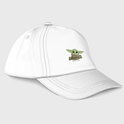 Бейсболка Йода с лягушкой / Белый – фото 1