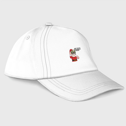 Бейсболка Дед мороз вот это я понимаю кринж / Белый – фото 1