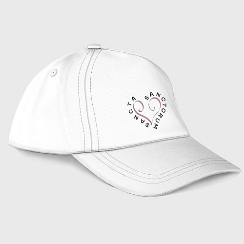 Бейсболка Sancta sanctorum - святая святых / Белый – фото 1