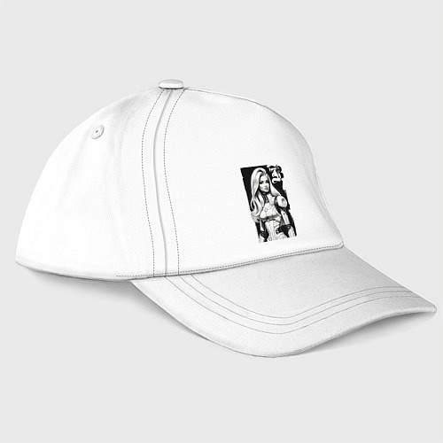 Бейсболка Barbie - sketch ai art fantasy / Белый – фото 1
