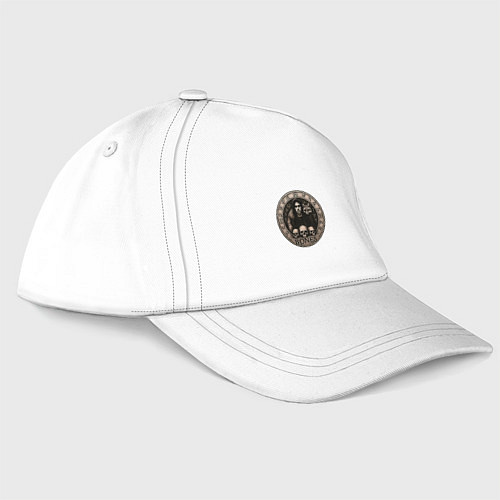 Бейсболка Bones с лисой и черепами / Белый – фото 1