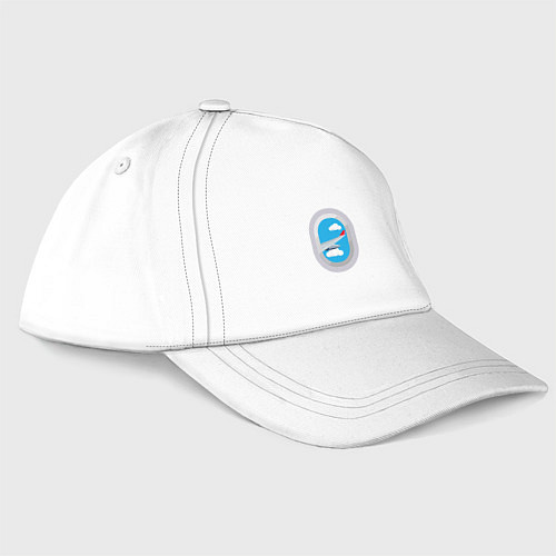 Бейсболка Иллюминатор самолета / Белый – фото 1