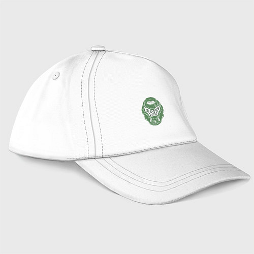 Бейсболка Doom slayer logo / Белый – фото 1