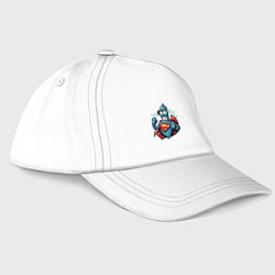 Бейсболка Super Bender - ai art meme fantasy, цвет: белый