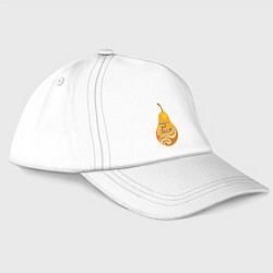 Бейсболка Груша, цвет: белый