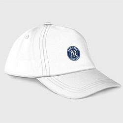 Бейсболка New York Yankees - baseball team logo, цвет: белый