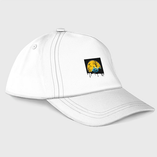 Бейсболка Хэллоуин и пугающие тыквы / Белый – фото 1