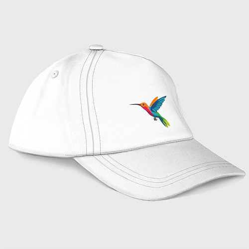 Бейсболка Колибри яркая / Белый – фото 1