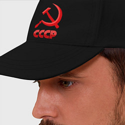 Бейсболка СССР Логотип цвета черный — фото 2