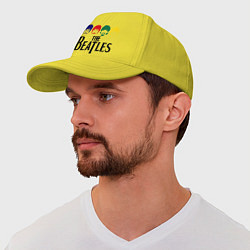 Бейсболка The Beatles Heads цвета желтый — фото 1