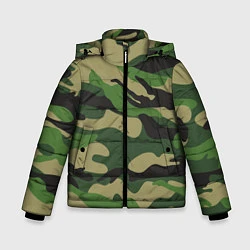 Зимняя куртка для мальчика Камуфляж: хаки/зеленый